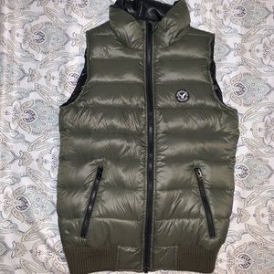 American Eagle Olive Green Puffer Vest